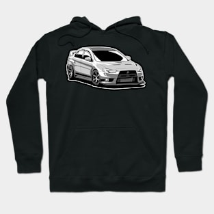 LANCER EVOLUTION EVO X jdm illustration Hoodie